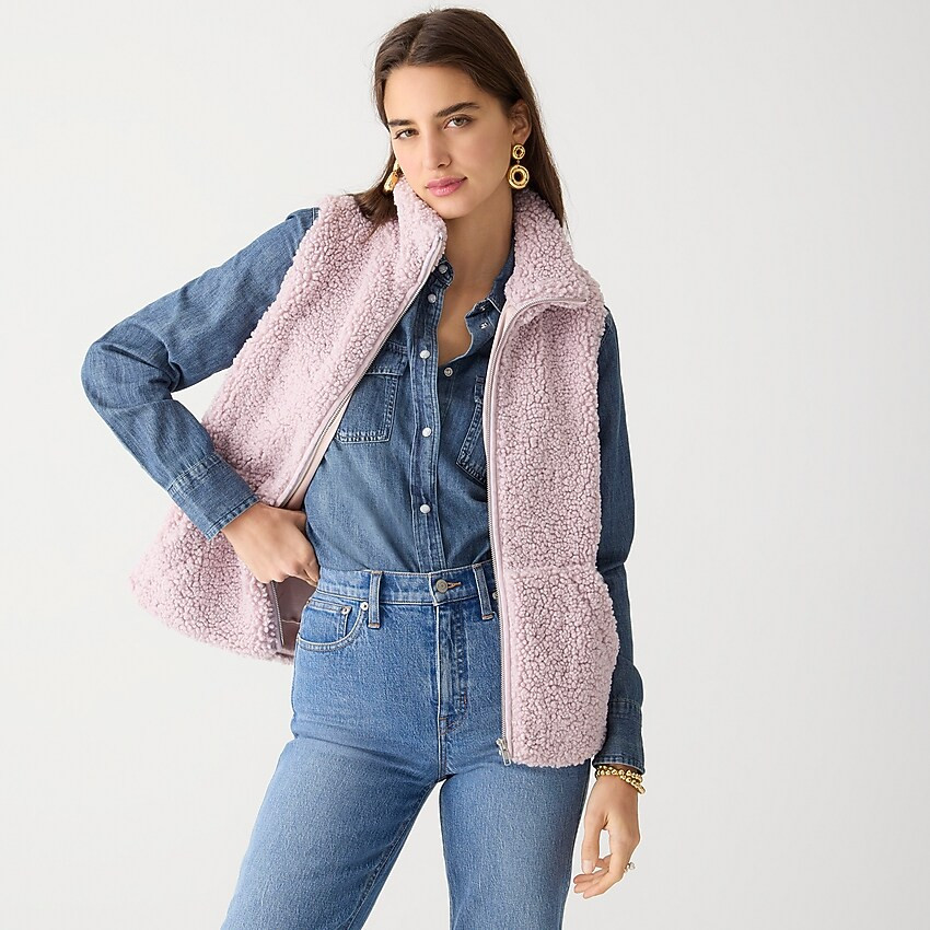 Teddy sherpa vest | J. Crew US