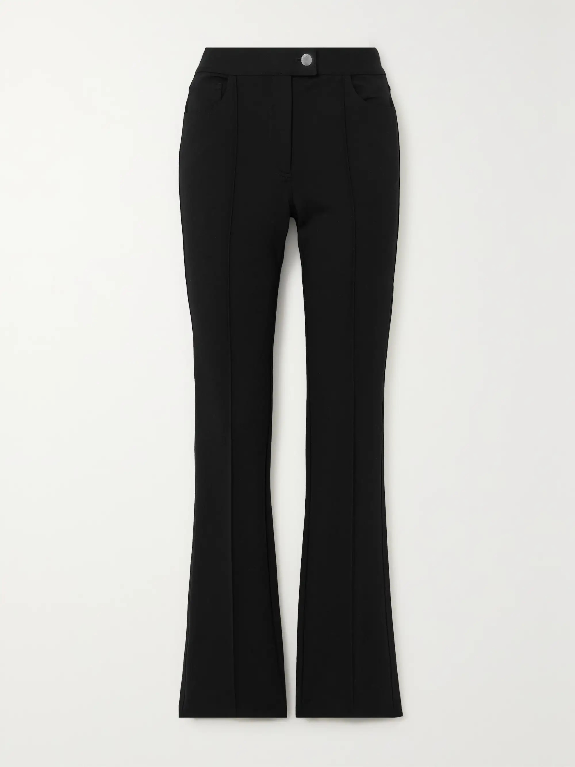 Pleated stretch-ponte slim-leg pants | NET-A-PORTER (UK & EU)