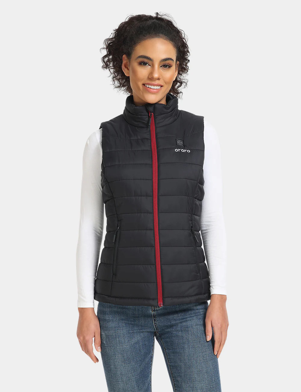 Women's Classic Heated Vest - Black | Battery Electric Heat | ororo | ORORO
