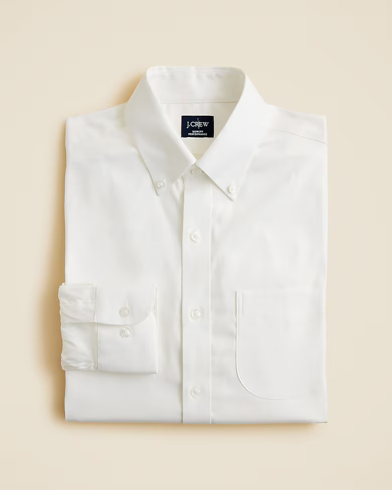Bowery performance stretch oxford shirt with button-down collar | J. Crew US