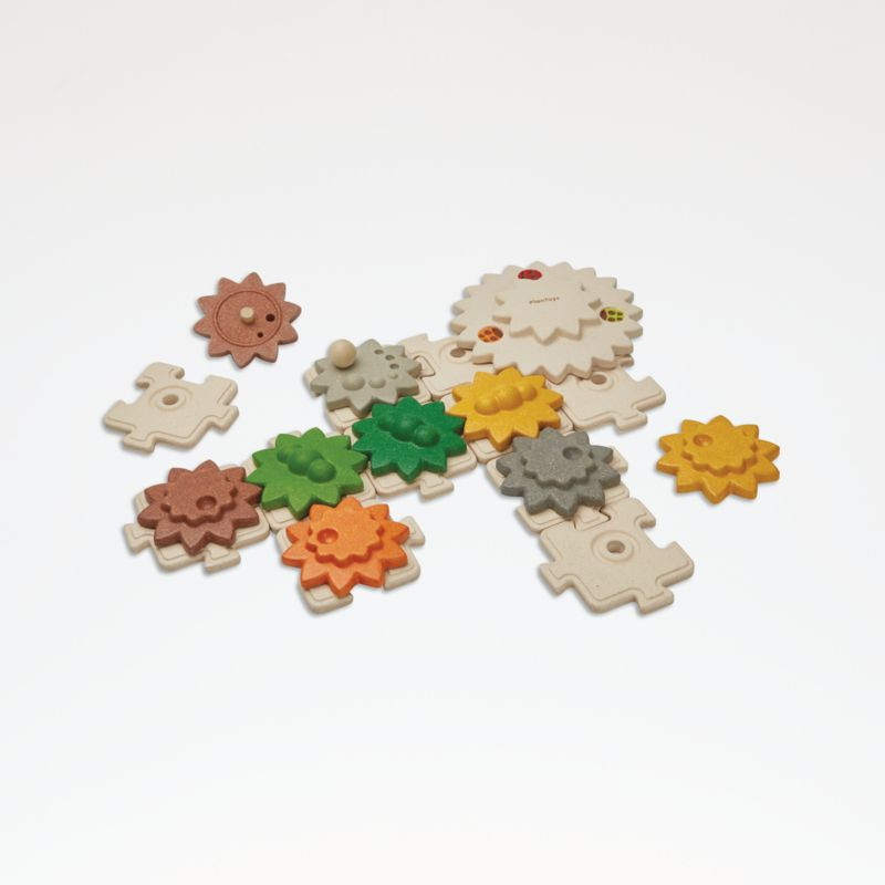 Plan Toys Gears Puzzle + Reviews | Crate & Kids | Crate & Barrel