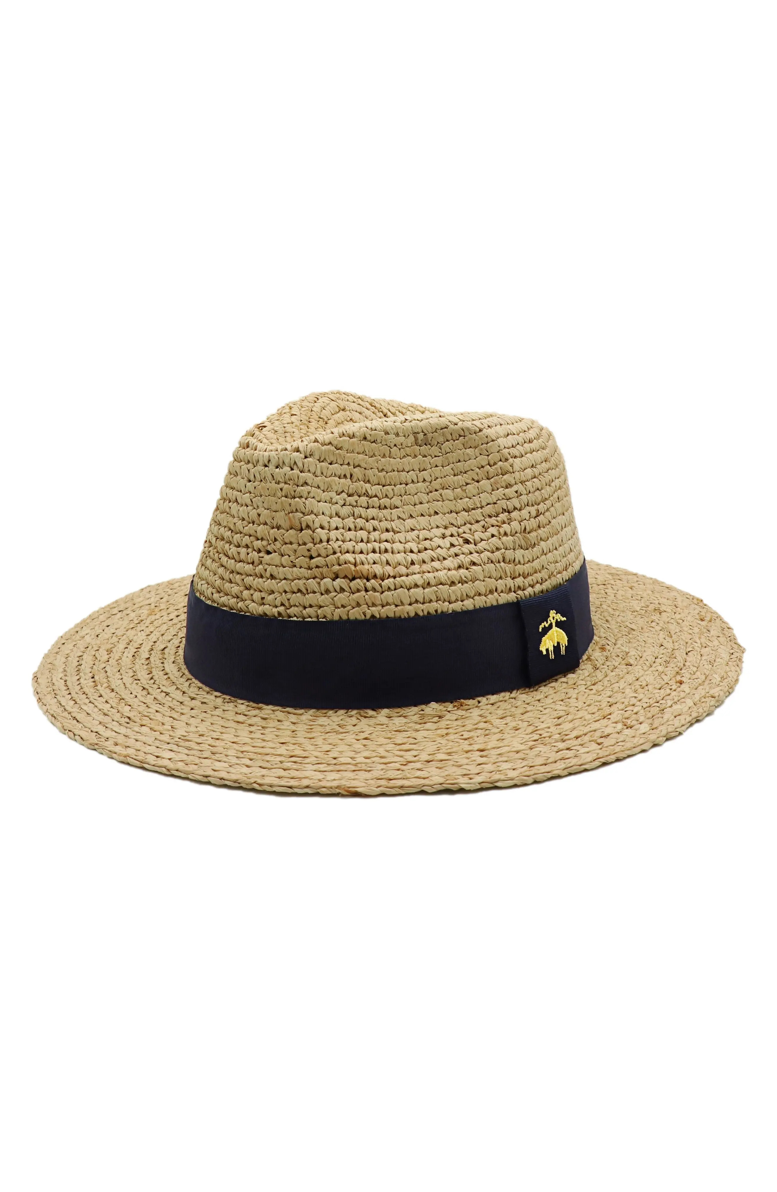 Raffia Crochet Fedora (Men) | Nordstrom | Nordstrom