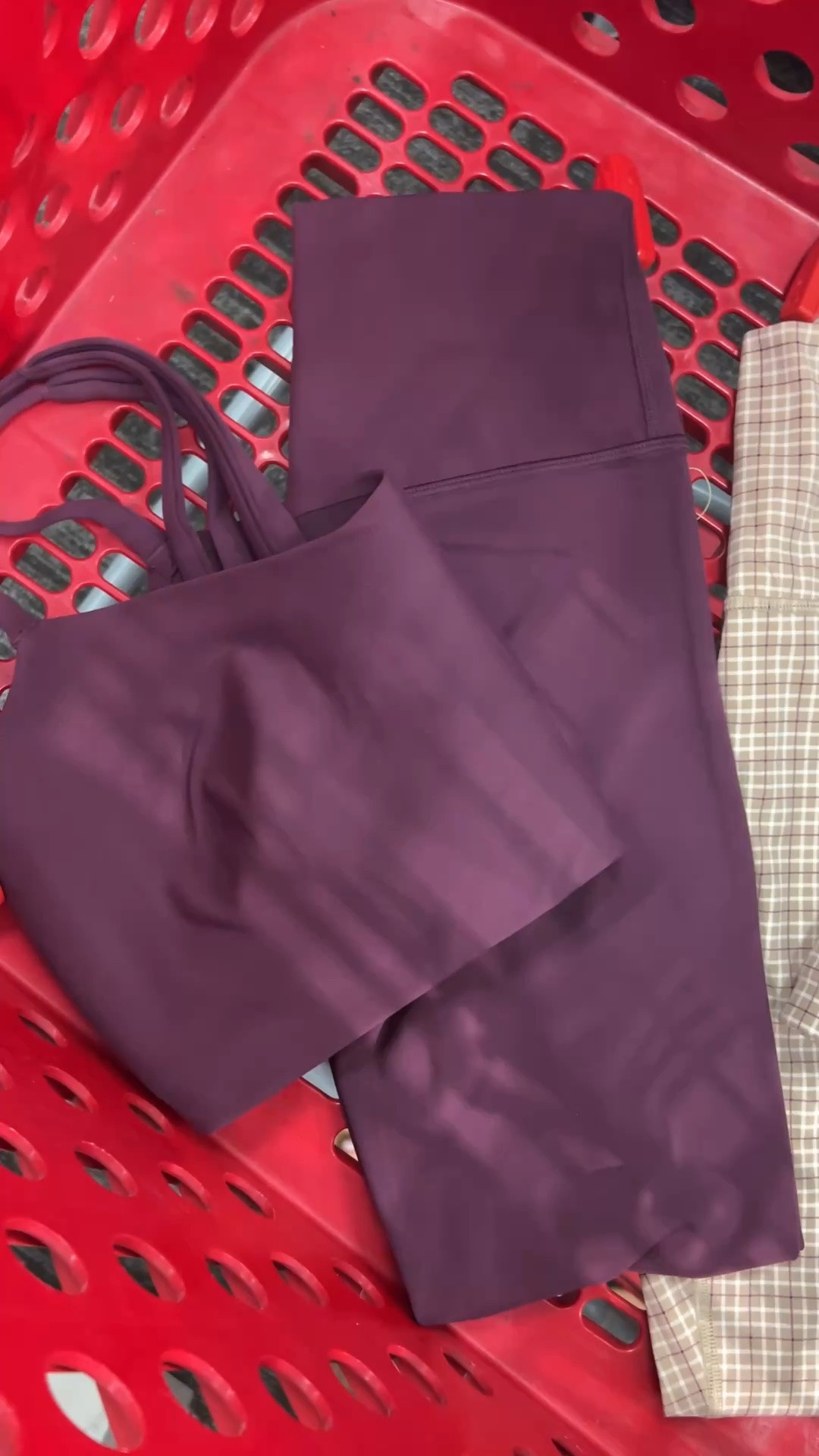 Target finds, target workout set, plaid workout set