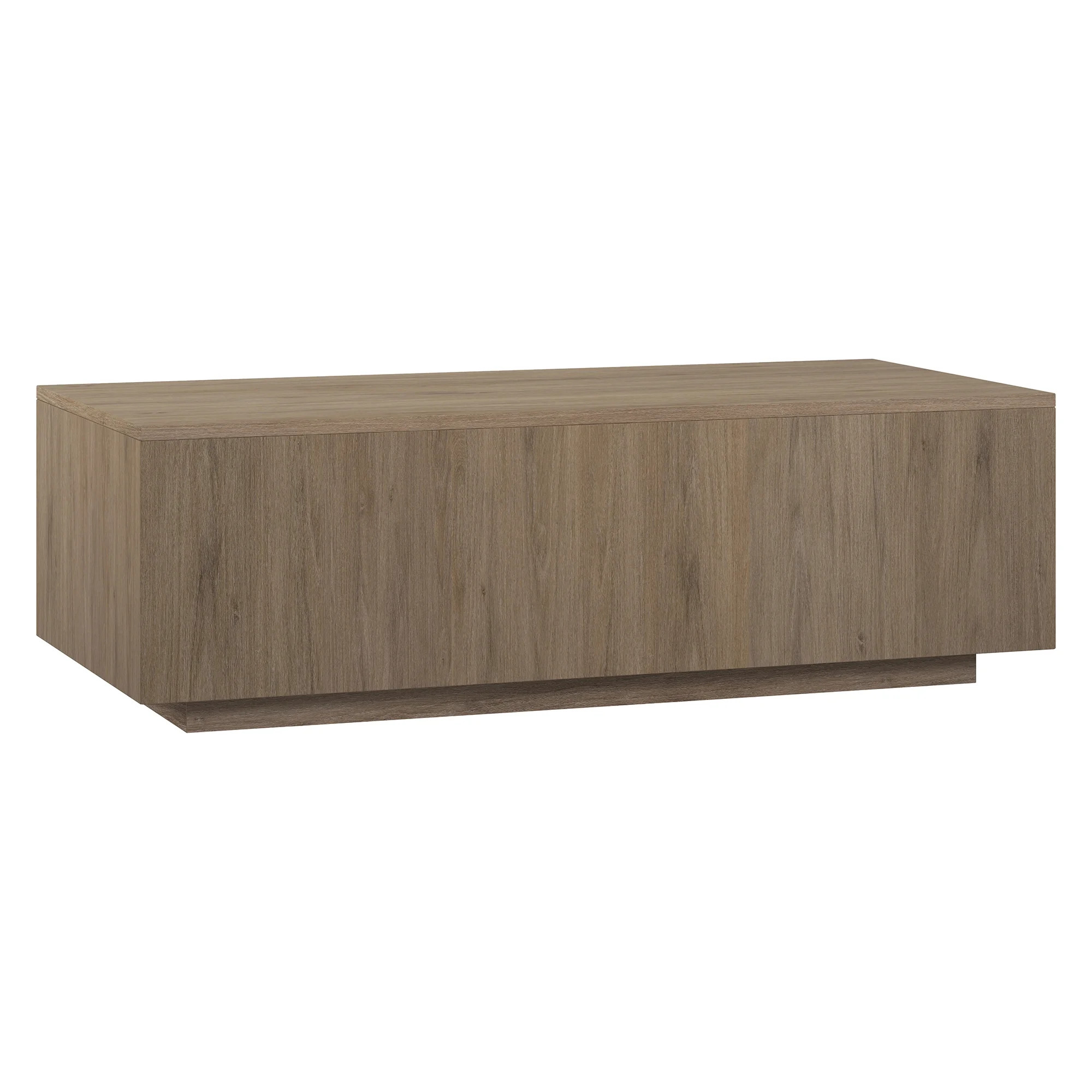 Evelyn&Zoe Modern/Contemporary 48" Wide Antiqued Gray Oak Coffee Table - Walmart.com | Walmart (US)