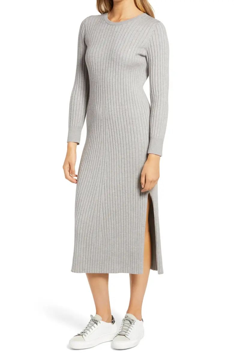 x BFF Hollie Long Sleeve Sweater Dress | Nordstrom