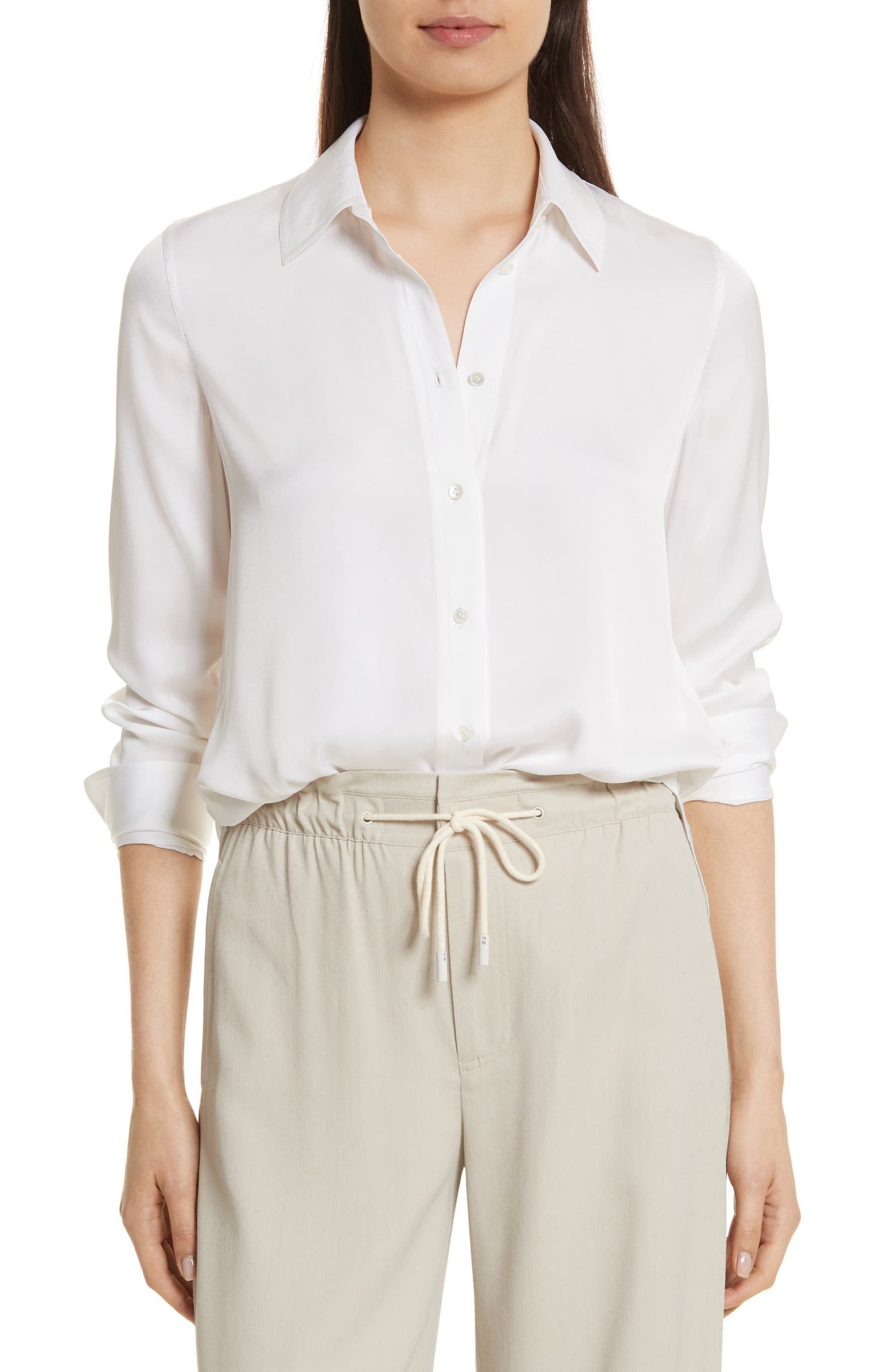 Vince Slim Silk Blouse | Nordstrom | Nordstrom