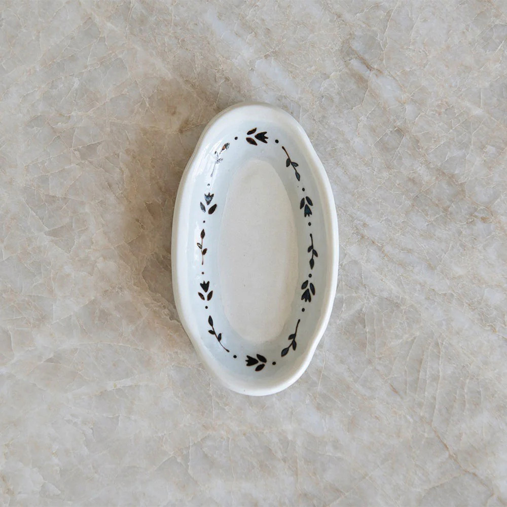 Hand-painted Posy Tray No. 4 | Roan Iris