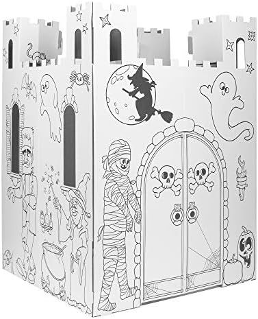 Easy Playhouse Haunted Castle - Kids Art & Craft for Indoor & Outdoor Fun, Color, Draw, Doodle on... | Amazon (US)