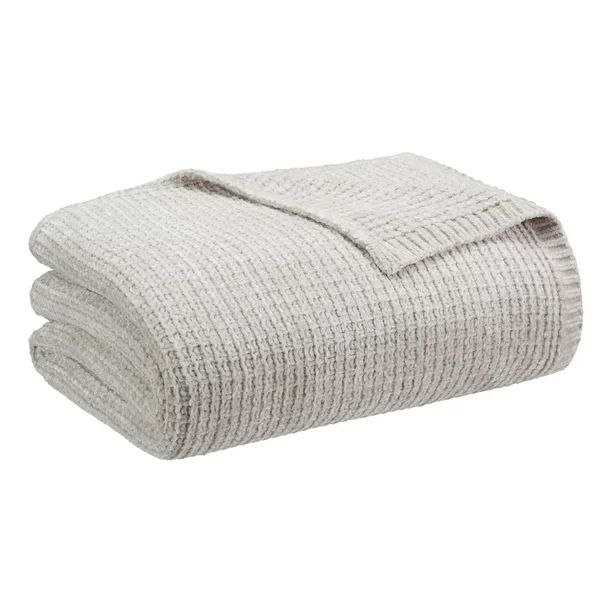 Better Homes & Gardens, Polyester, Machine Washable, Luxe Chenille Throw, 50” x 72”, Gray | Walmart (US)