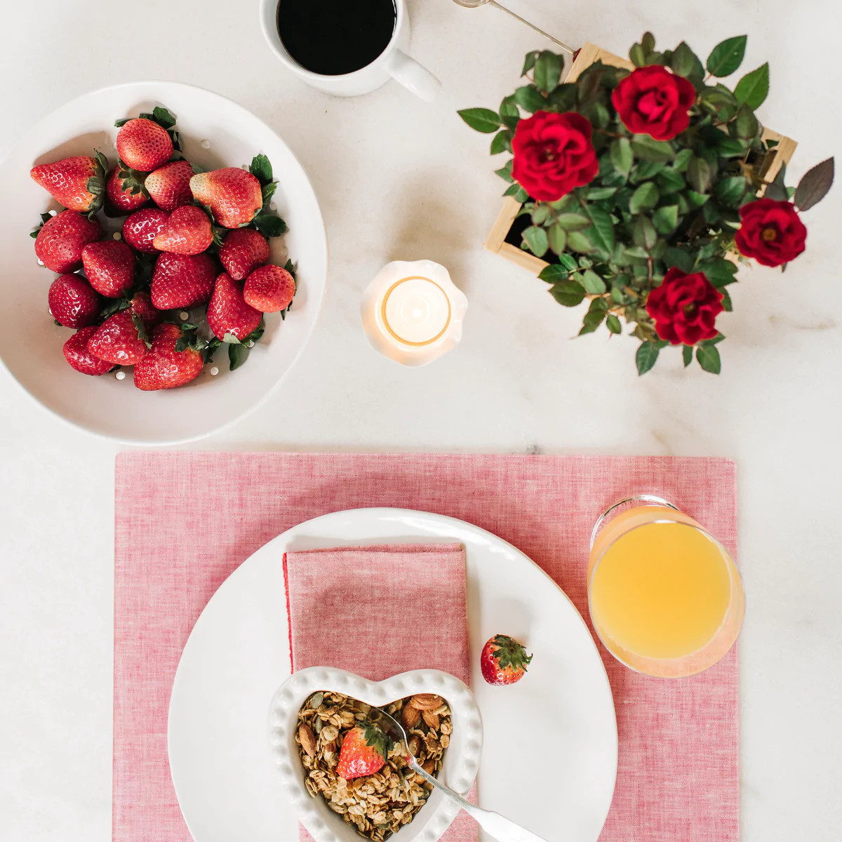 Waller Red Chambray Placemat | Proper Table Co.