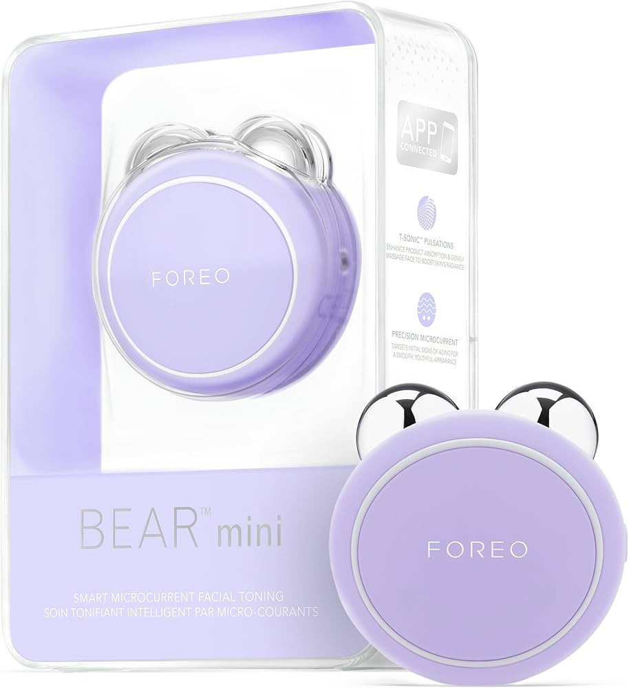 FOREO BEAR Mini Microcurrent Facial Device | Face Sculpting Tool | Instant Face Lift | Firm & Con... | Amazon (US)