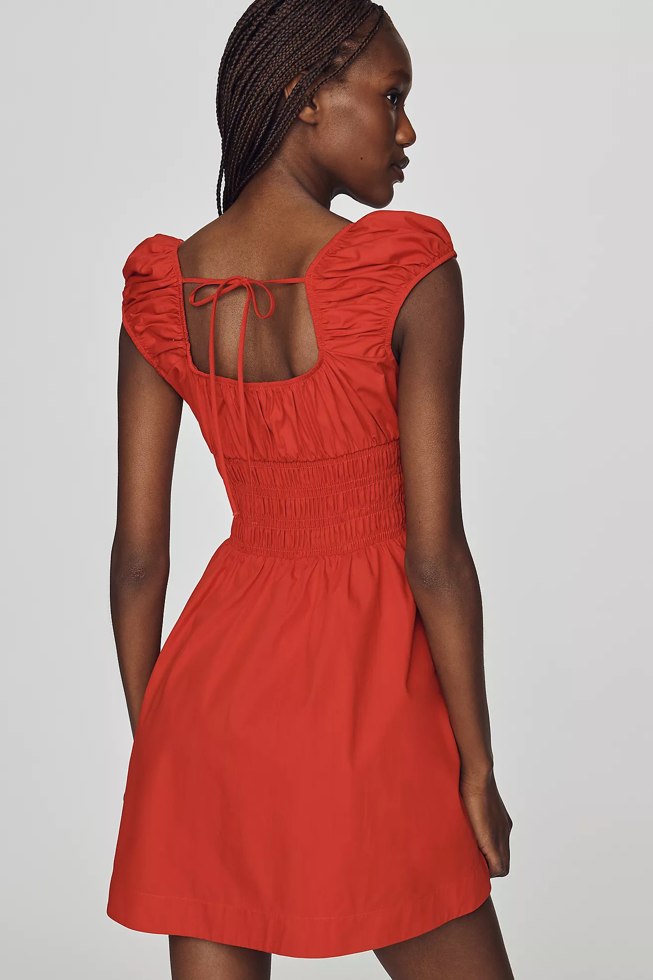By Anthropologie Cotton Smocked Mini Dress | Anthropologie (US)