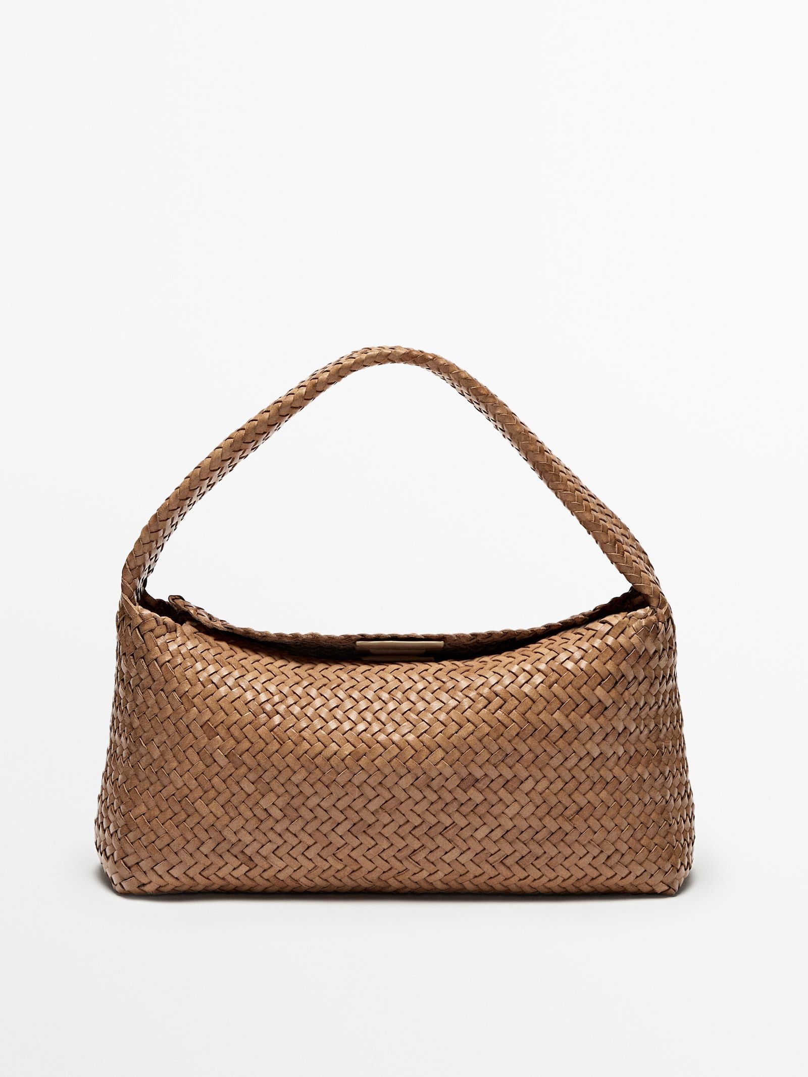Woven nappa leather bag | Massimo Dutti (US)