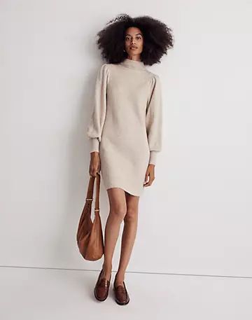 Wool-Blend Turtleneck Midi Dress | Madewell