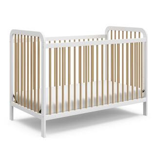 Storkcraft Pasadena White with Driftwood 3-in-1 Convertible Crib 04522-571 - The Home Depot | The Home Depot