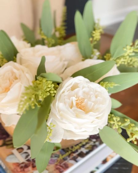 Can you believe these are all faux florals? I am loving the touch of greenery that these florals bring into my space! They are the most realistic artificial stems that I've found, and they're so easy to work with. You can blend them together to create a pretty little arrangement, or mix them into a fresh bouquet and no one would know that they're artificial! 

Amazon Finds, Spring Flower Arrangement, Floral Finds, Artificial Flowers, Floral Tablescapes, Amazon find, Amazon home, Walmart find, Walmart home, target find, target home, Amazon must have, Amazon home decor, traditional home decor, classic home decor, bedroom styling, living room styling, dining room styling, kitchen styling, home decor find, home decor inspiration, interior design, budget finds, organization tips, beautiful spaces, home hacks, shoppable inspiration, curated styling, living room decor, living room inspiration, Amazon home must have, Amazon rug, neutral home decor, neutral rug, pillow covers, wall art, slipcovered sofa, olive tree, Affordable home decor, budget bedding, affordable bedding, budget home decor, bedroom refresh, home refresh, looks for less, home hack, home decor find

#LTKSeasonal #LTKStyleTip #LTKHome