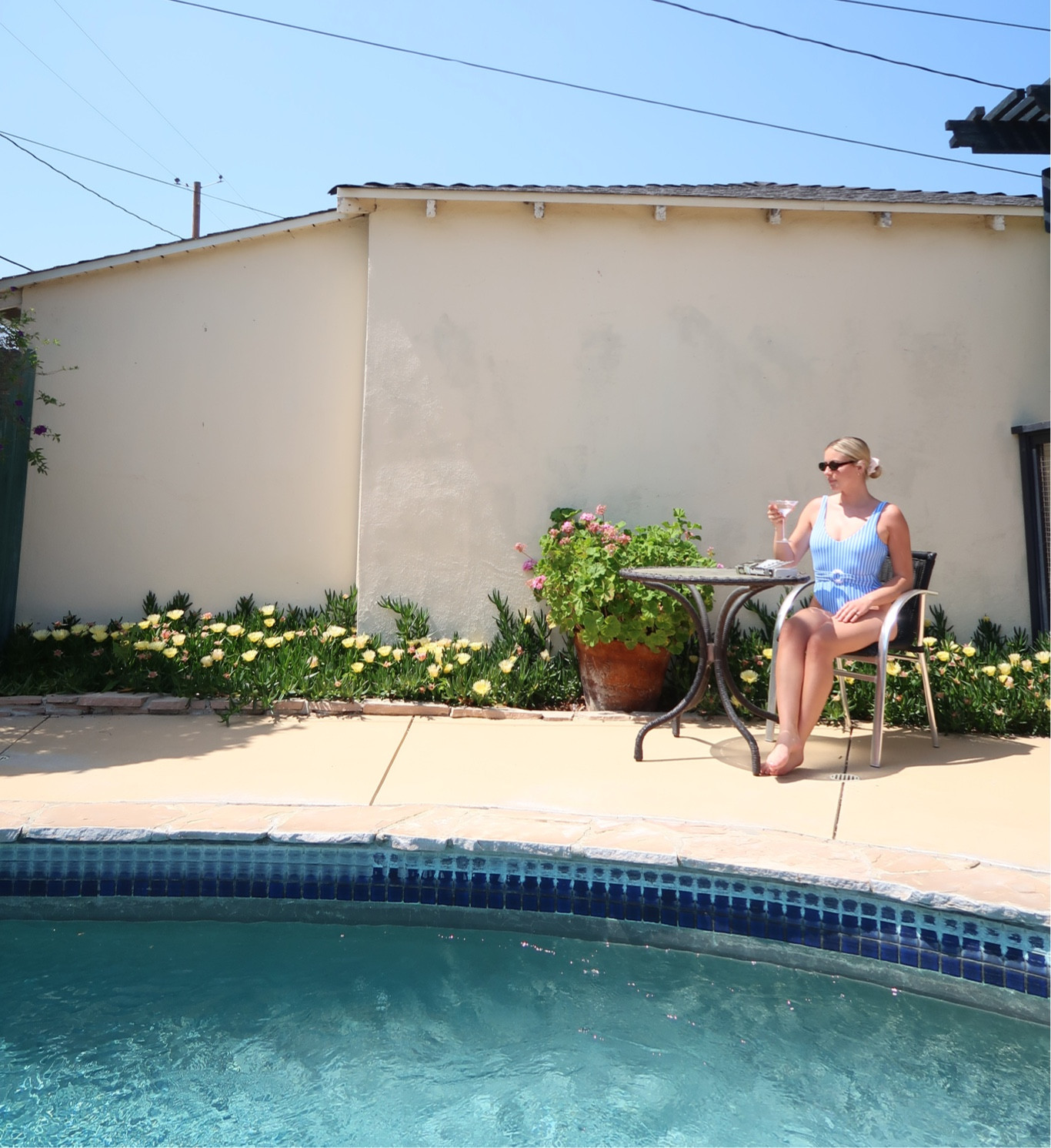 Blue striped one piece 

#LTKSeasonal #LTKSaleAlert #LTKFindsUnder100