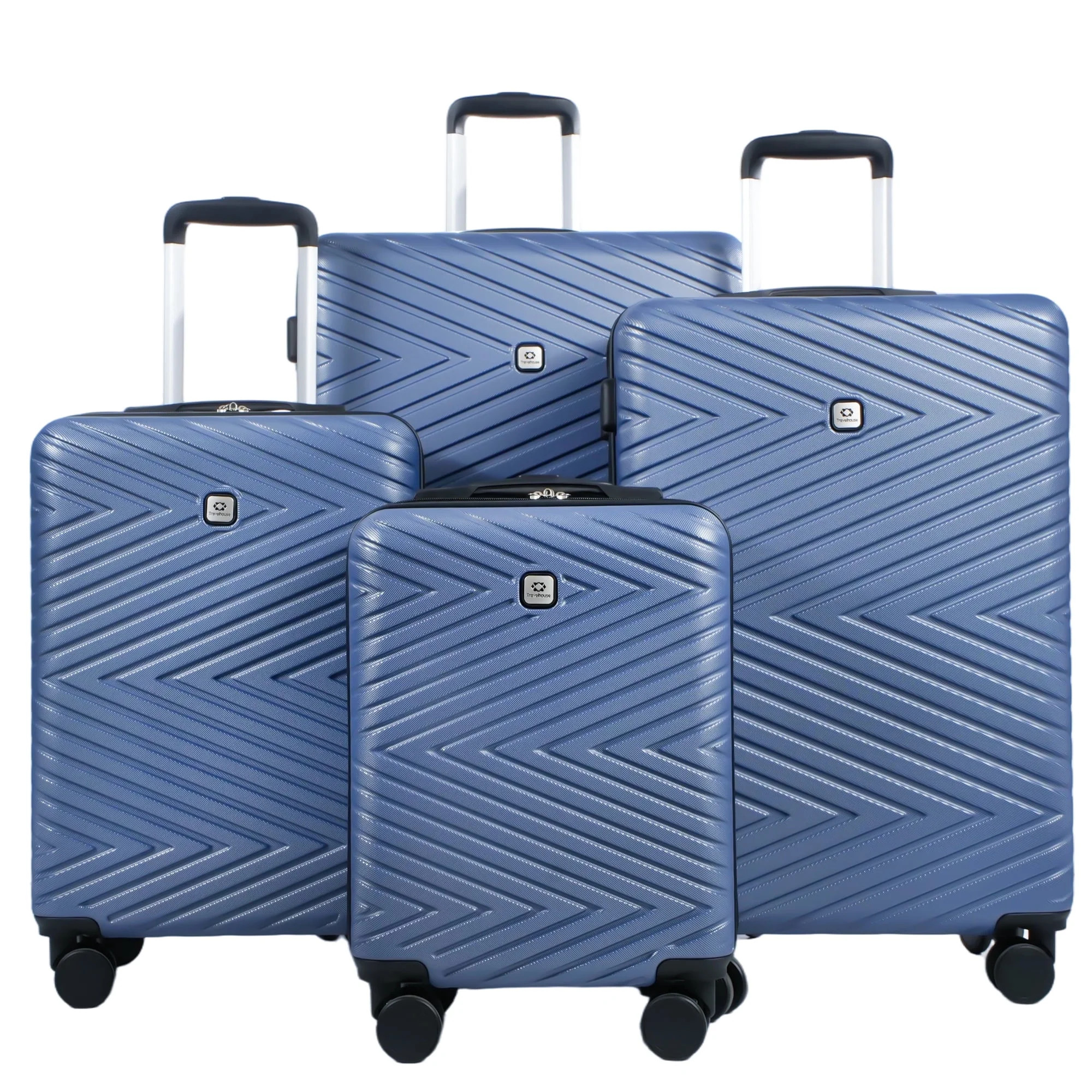Travelhouse 4 Piece Hardshell Luggage Set Hardside Lightweight Suitcase with TSA Lock Spinner Whe... | Walmart (US)