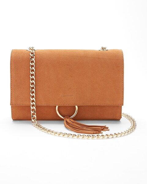 Genuine Suede O-ring Crossbody Bag | Express