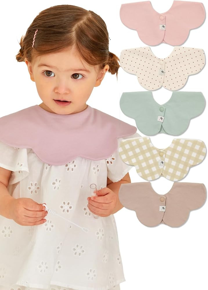 Konny Baby Bib 3/5/7-Pack Set, 360 \u200b\u200b\u00b0 Rotate, Soft and Absorbent Drooling for Tod... | Amazon (US)