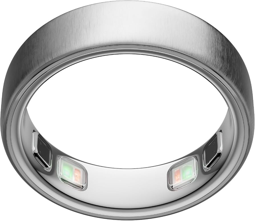 Oura Ring 5 Smart Ring - Brushed Silver - Size 6 - Fitness & Sleep Tracker | Amazon (US)