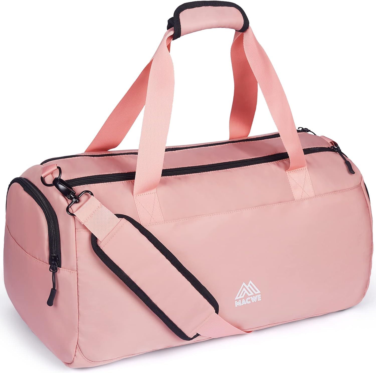 40L Large Gym Bag for Women - Pink Gym Duffel Bag with Shoe Compartment and Wet Pocket - Packable... | Amazon (US)