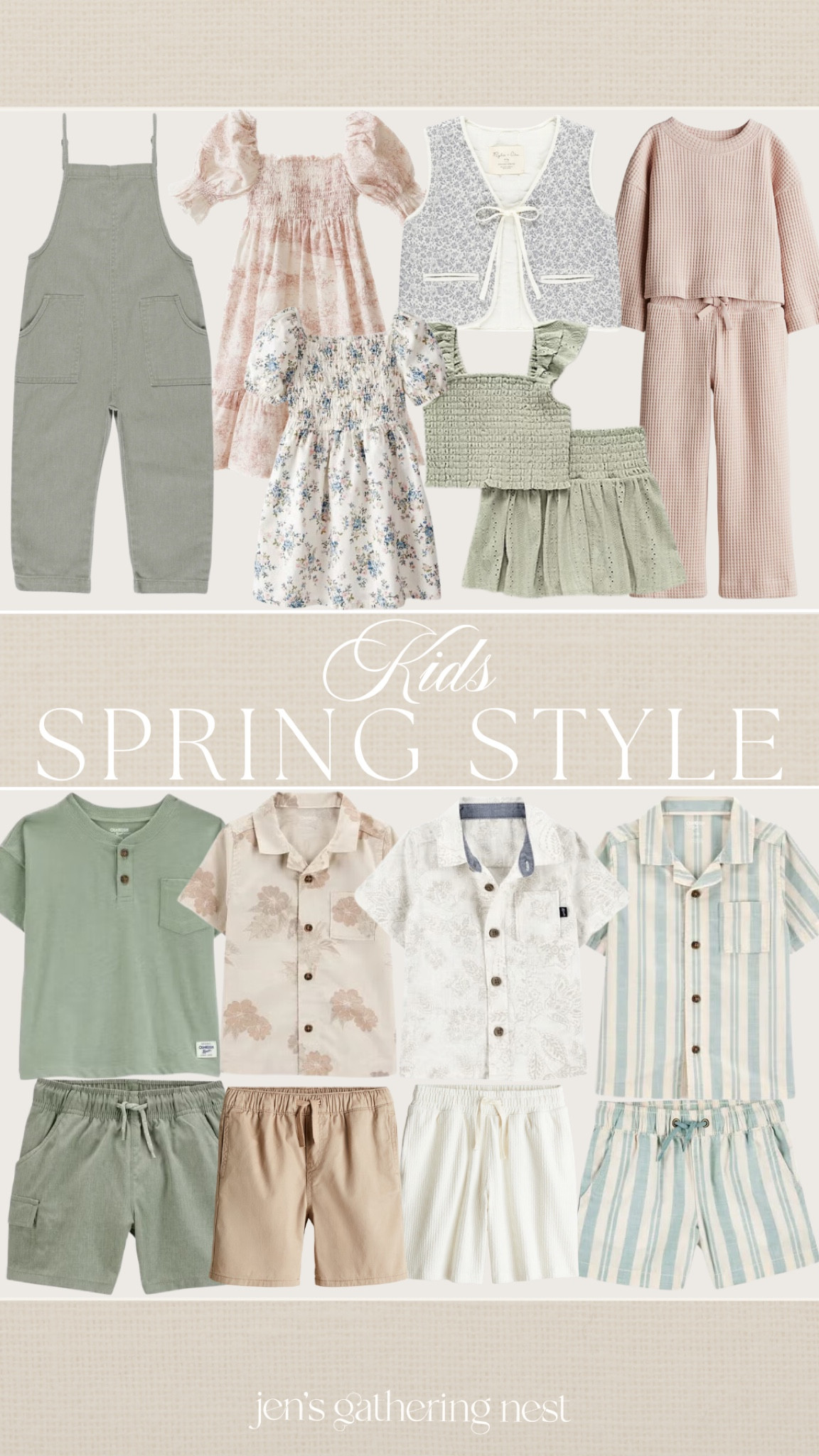 Kids style for spring 🤍 how sweet are these muted tones for boys and girls this spring? ✨

#girlsfashion #boysfashion #toddlergirls #toddlerboys #springstyle #girlsclothes #boysclothes #outfit #springbreak #kids #easter 

#LTKSeasonal #LTKFindsUnder50 #LTKKids