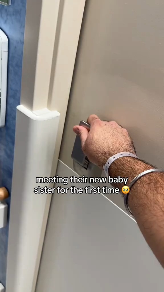 The kids meeting their newest sibling for the first time🥺💙💕 

 #LTKBaby #LTKBump #LTKKids