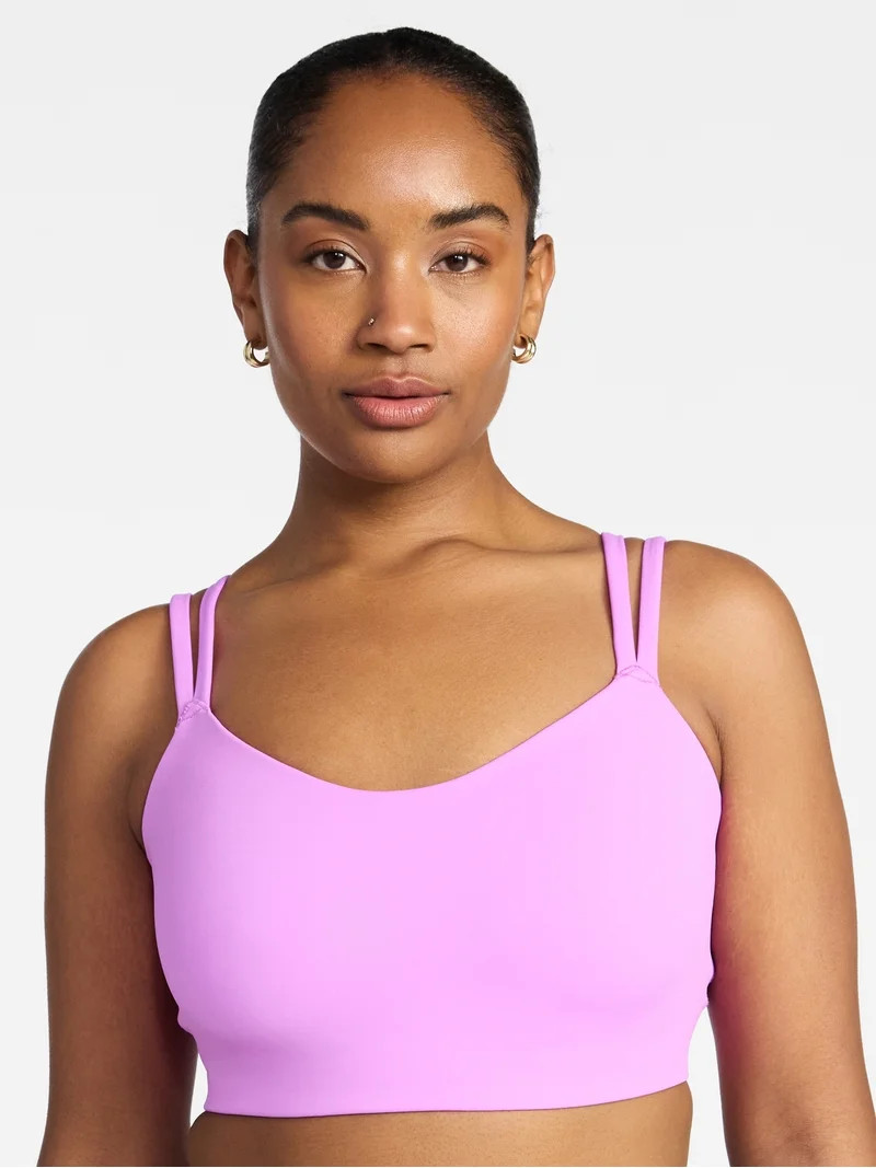 Avia Women's Medium Support Strappy Sports Bra, Sizes S-3X | Walmart (US)
