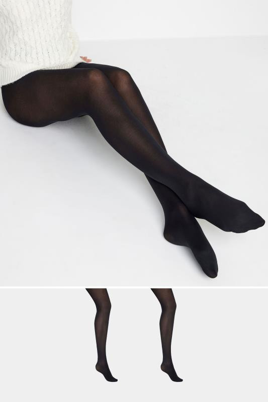 LTS Tall Black 2 PACK 70 Denier Tights | Long Tall Sally