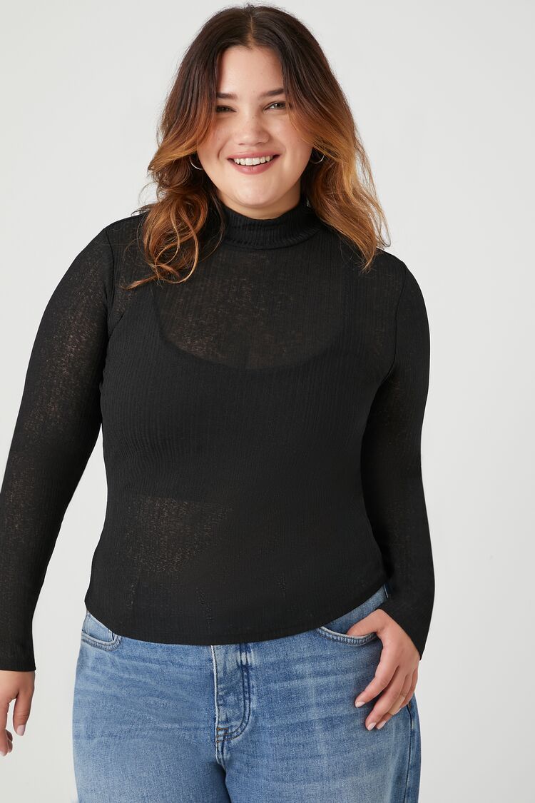 Plus Size Mock Neck Top | Forever 21 (US)