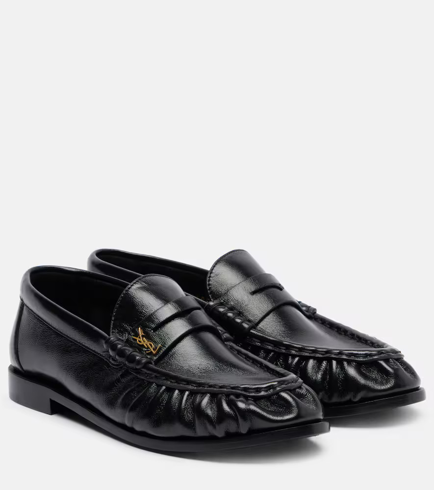 Saint Laurent Leather penny loafers | Mytheresa (UK)