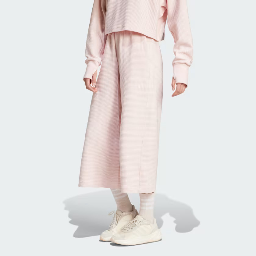 ALL SZN Rib 7/8-Length Wide Leg Pants | adidas (US)