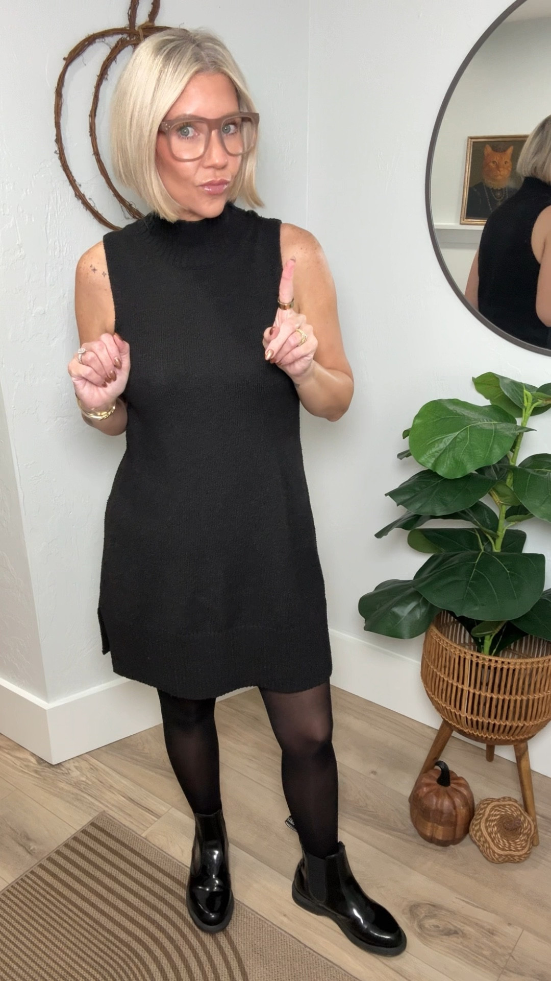 Perfect Outfit for Fall! 

Dress is from Walmart, however it’s out of stock currently. So I’ll link up some other options. 

Coatigan is from Amazon. It fits oversized so you can definitely size down. 

Tights are from Sheertex and they’re my go to! I love how they don’t run or tear. 

My boots are Doc Martens


#LTKWorkwear #LTKStyleTip #LTKOver40

#LTKOver40 #LTKWorkwear #LTKStyleTip