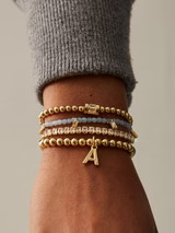 Dangle Charm Initial Pisa Bracelet - Gold | BaubleBar