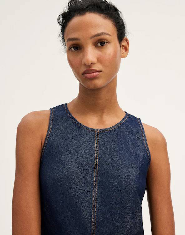 The Elena Midi Dress in Airy Denim | Madewell