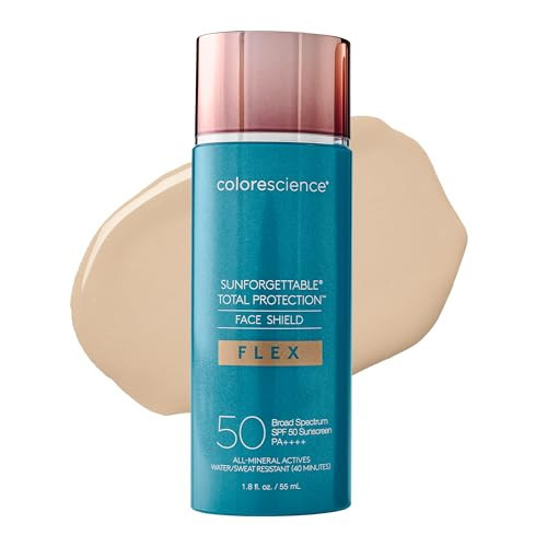 Colorescience Total Protection Face Shield Flex SPF 50, Zinc Oxide Formula, Fair, 1.8 fl. oz (Pack of 1) | Amazon (US)