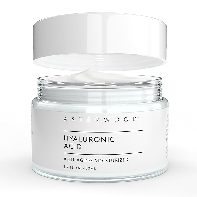 Asterwood Hyaluronic Acid Moisturizer - Face Cream for Anti-Aging, Anti-Wrinkle - Hydrating for D... | Amazon (US)