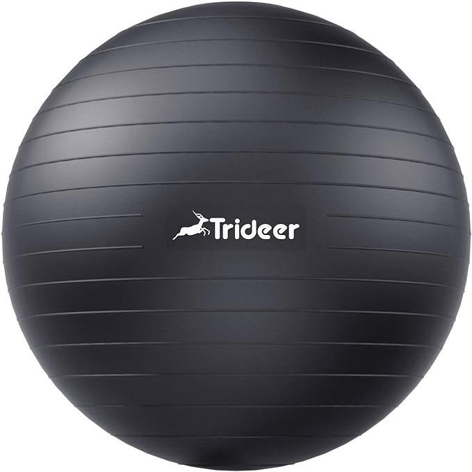 Trideer Extra Thick Yoga Ball Exercise Ball, 5 Sizes Ball Chair, Heavy Duty Swiss Ball for Balanc... | Amazon (US)