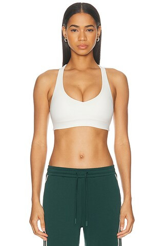 THE UPSIDE Courtship Jetta Sports Bra in Natural - Cream. Size S (also in XS, M, L). | FWRD 