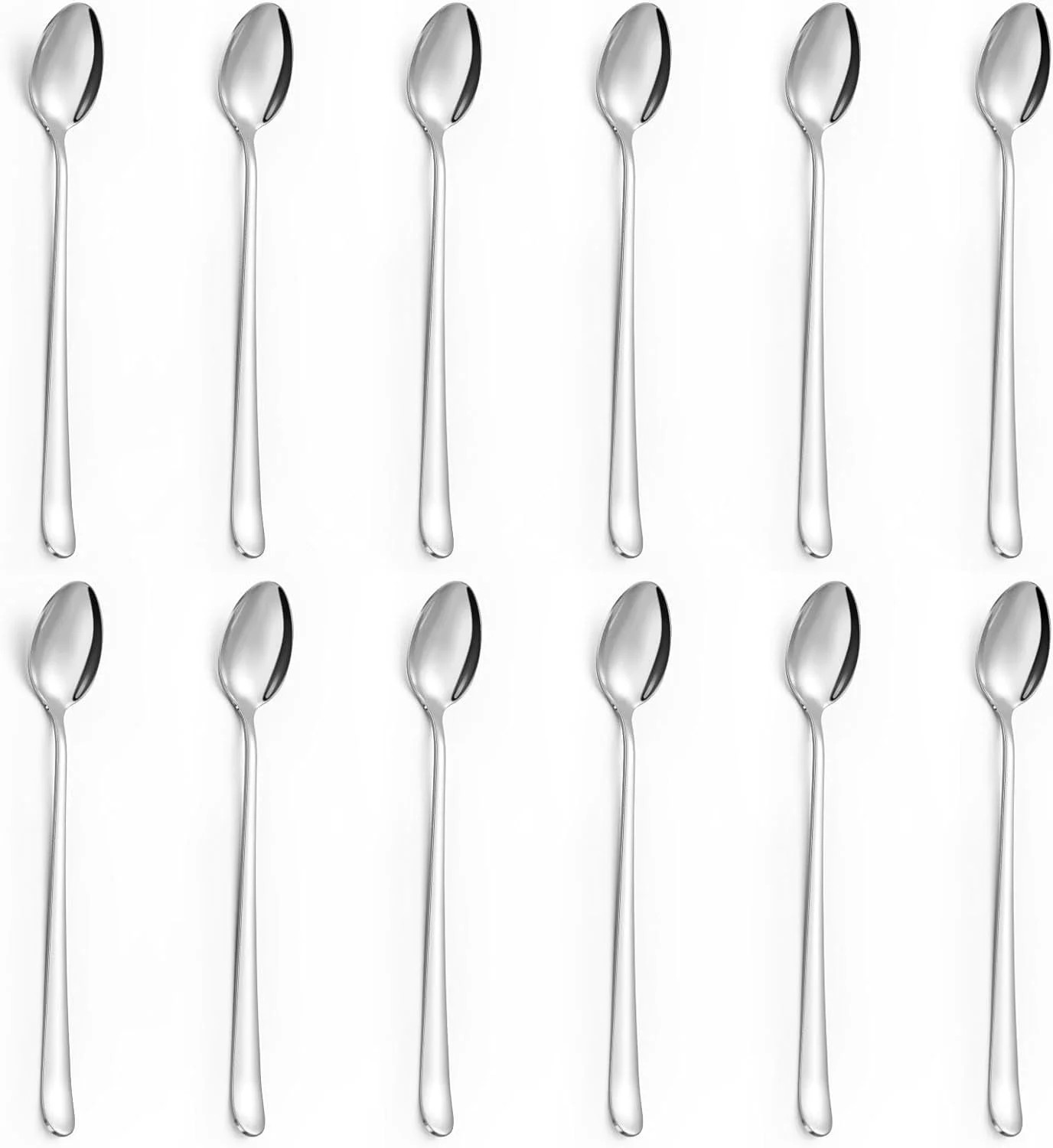 Mirdinner Long Handle Iced Tea Spoons, Set of 12, Stainless Steel 7.8 inches (19.7 cm) Long Drink... | Walmart (US)