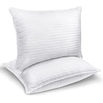 Cozy Bed Medium Firm (Set of 2) Hotel Quality Pillow, King, White, 2 Count | Amazon (US)