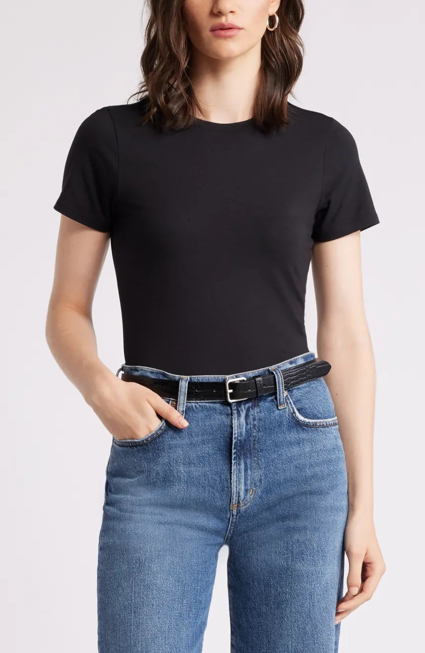 Nordstrom Pima Cotton Blend Crewneck T-Shirt | Nordstrom | Nordstrom