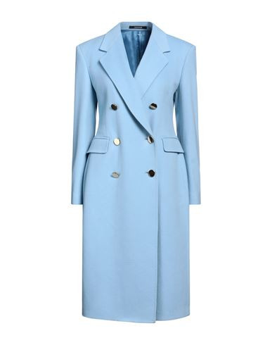 Tagliatore 02-05 Woman Coat Sky blue Size 4 Virgin Wool, Cashmere | YOOX (US)