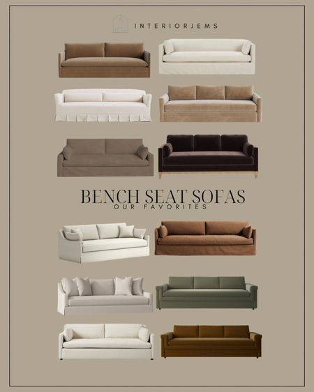 Bench seat, sofas, we love, neutral sofa, on sale sofa, brown sofa, crate, and barrel come away, fair, pottery, barn, living room, furniture

#LTKStyleTip #LTKHome #LTKSaleAlert