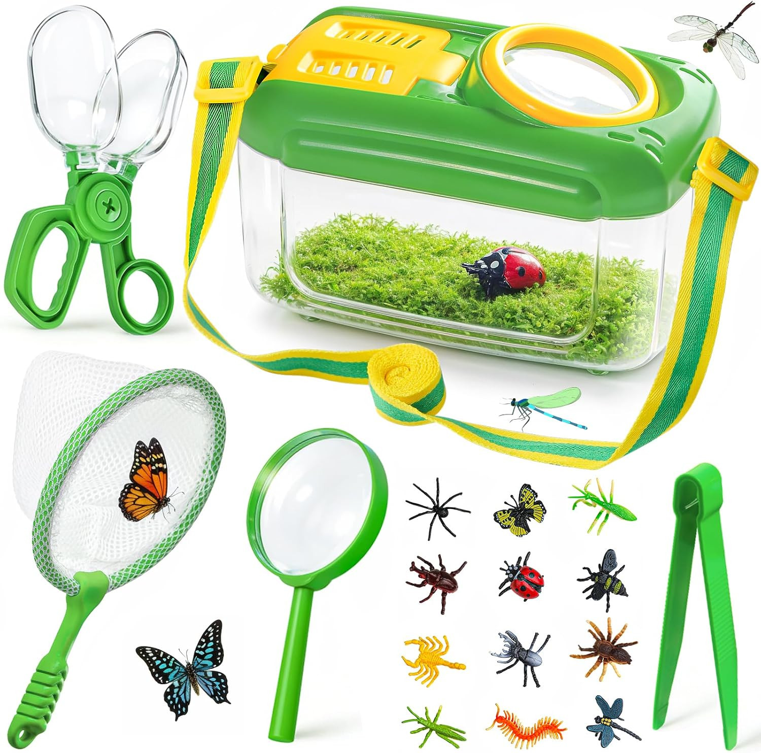 Bug Catcher for Kids, 17 PCS Bug Catching Kit with Bug Collector Toy Bugs | Amazon (US)