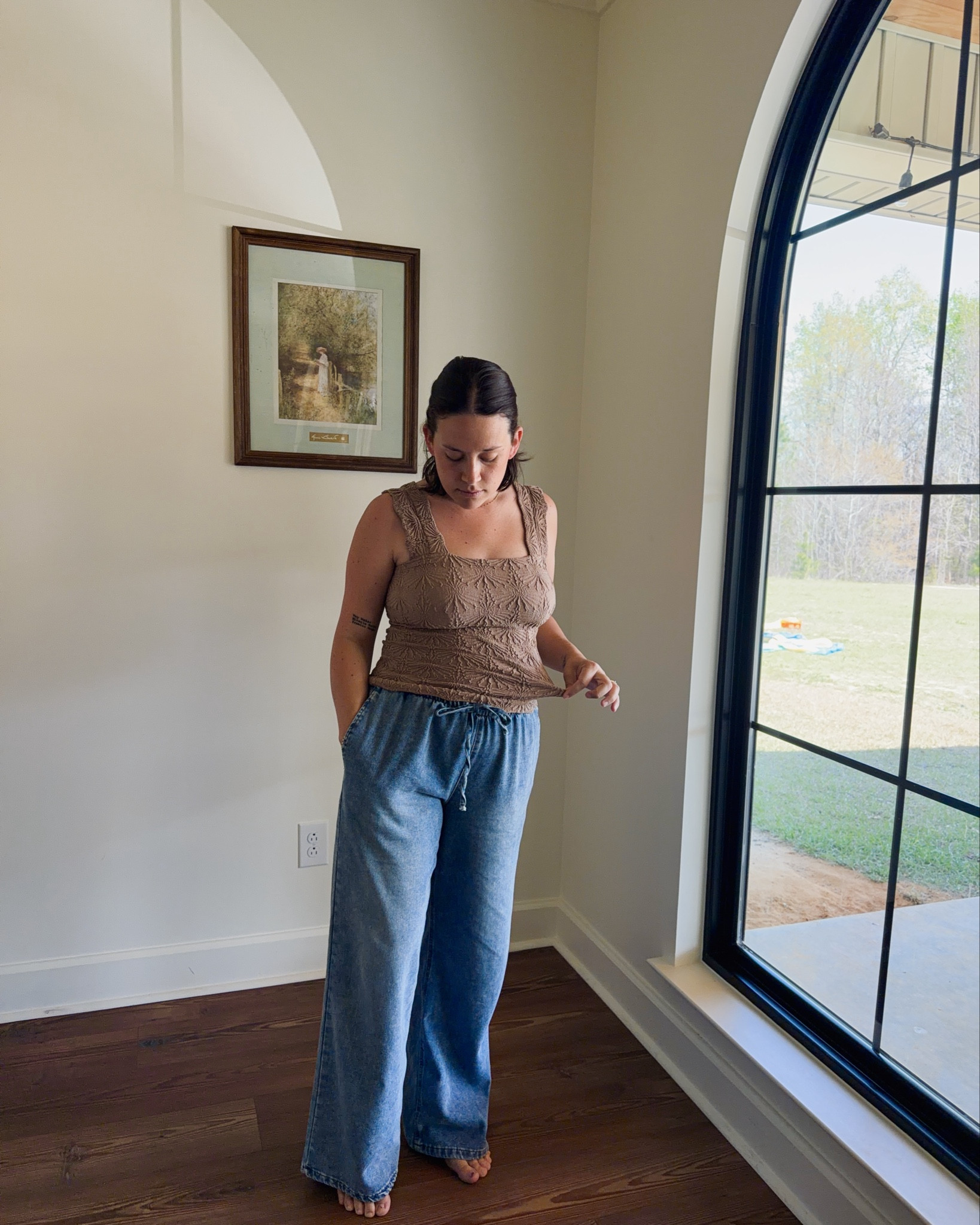 An outfit I wore on a casual brunch date 🌞

#LTKMidsize #LTKootd