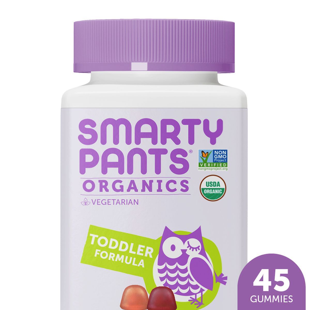 SmartyPants Organic Toddler Multi & Vegetarian Omega 3 Gummy Vitamins with D3, C & B12 - 45 ct | Target