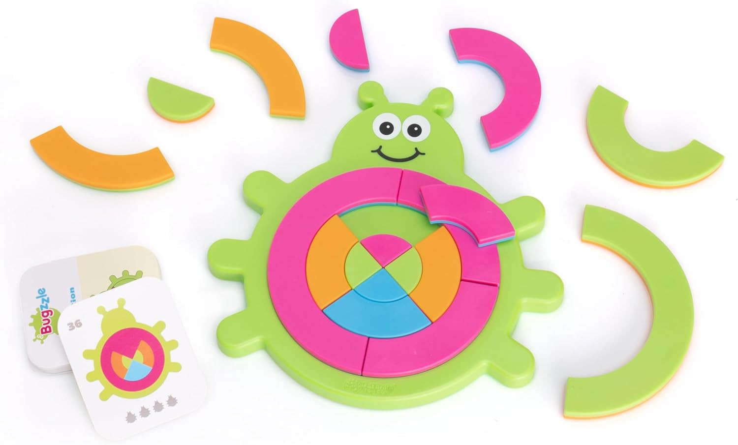 Fat Brain Toys Bugzzle Kids Puzzles Ages 3+ - Match-The-Picture Fraction-Learning Brainteaser, To... | Amazon (US)