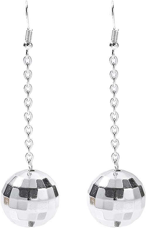 Disco Ball Earrings for Women - 70's Halloween Earrings Women's Costume Accessories - Choice of C... | Amazon (US)